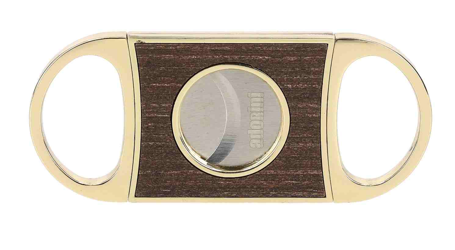 Adorini Double Blade Cutter szivarvágó – Gold / Oak